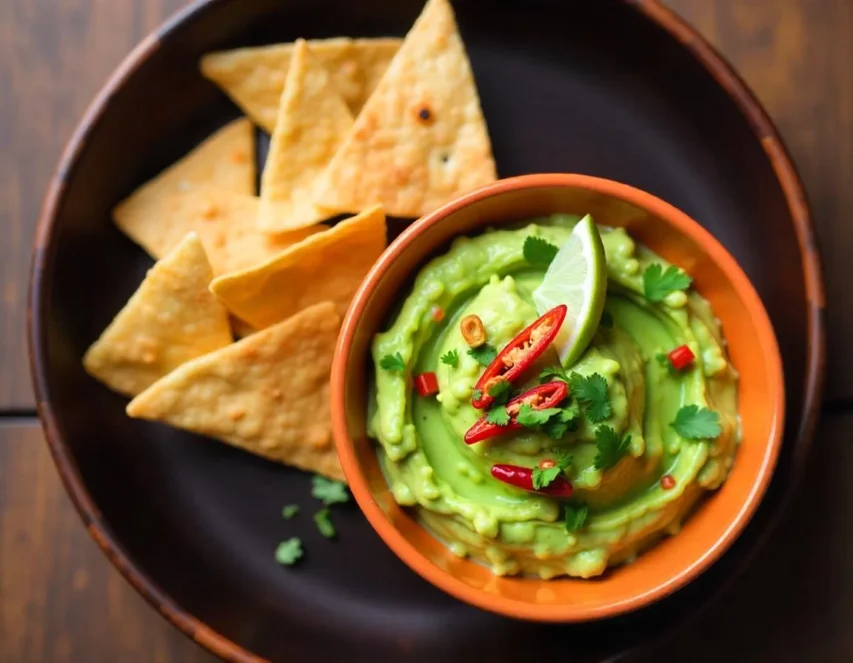 Guacamole Com Nachos