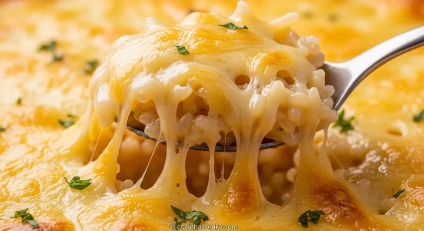 Arroz de forno cremoso variações com frango ou legumes