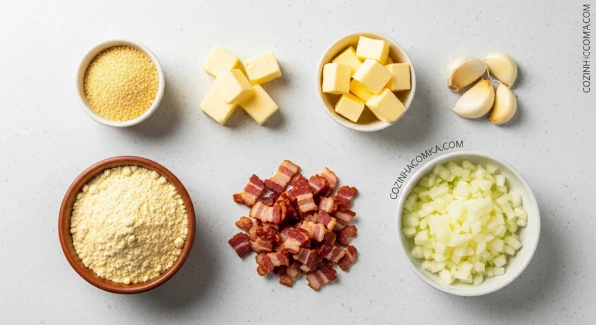 Ingredientes essenciais para a crocância