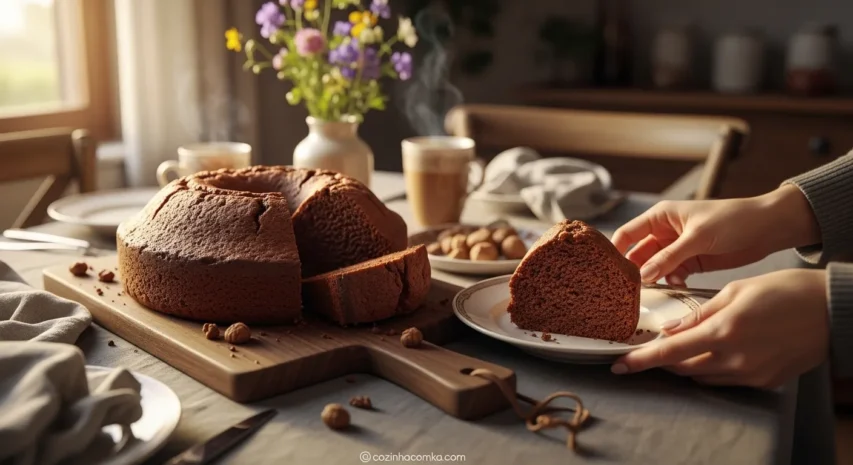 Bolo de chocolate fofinho sem leite