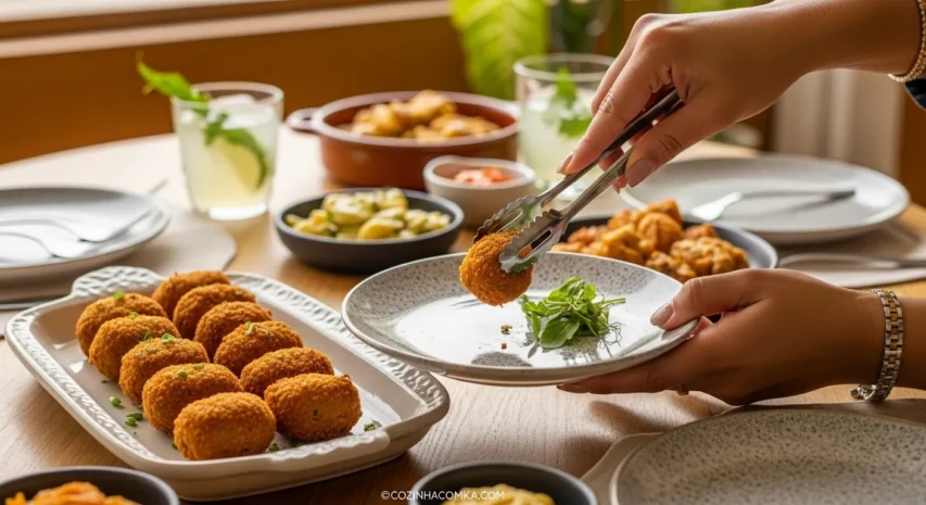 Croquete vegano de jaca