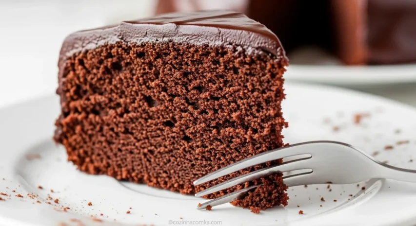 Receita de bolo de chocolate sem leite